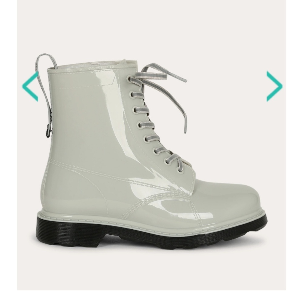 Combat rubber rain boots